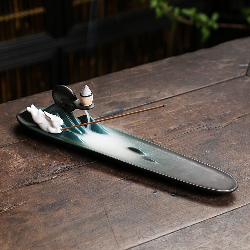 ceramic backflow incense burner