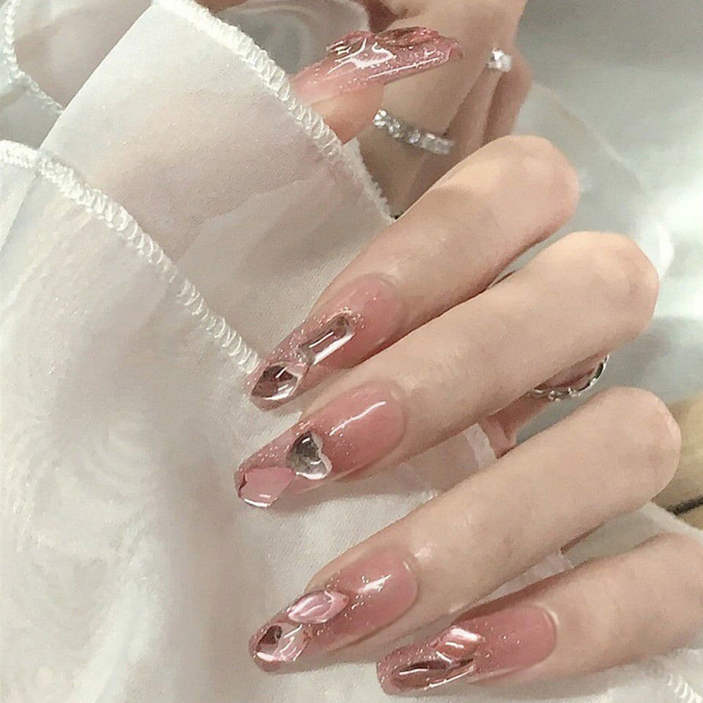 gradient color japanese nails