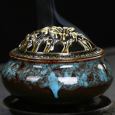 ice cracked incense burner
