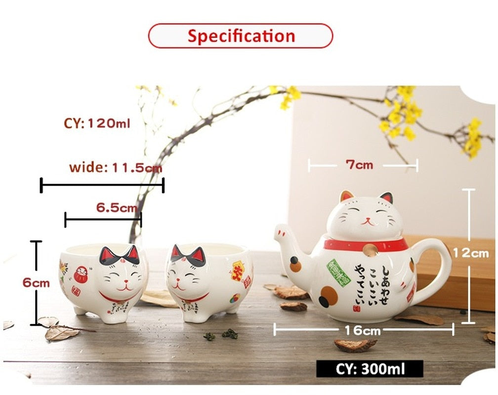 Cat tea set