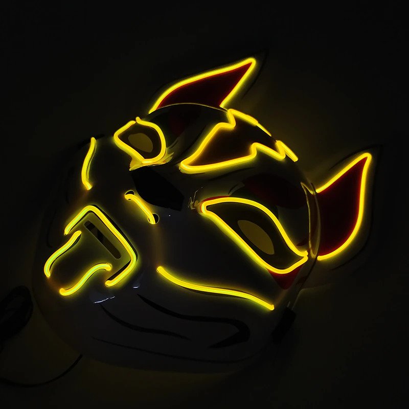 yellow led mask