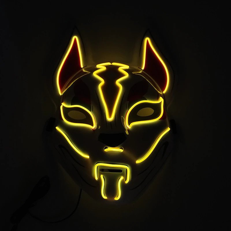 yellow led mask