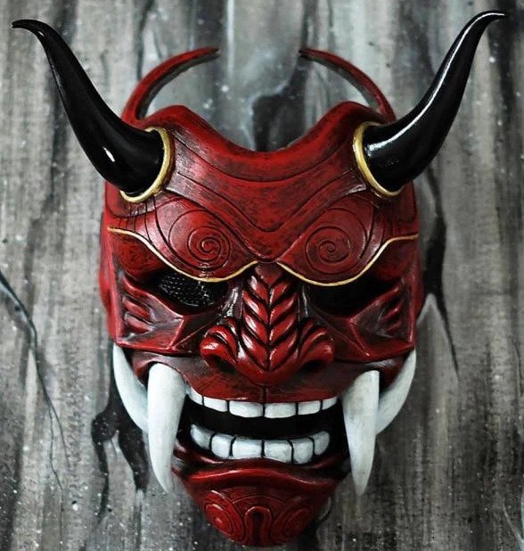 red oni mask