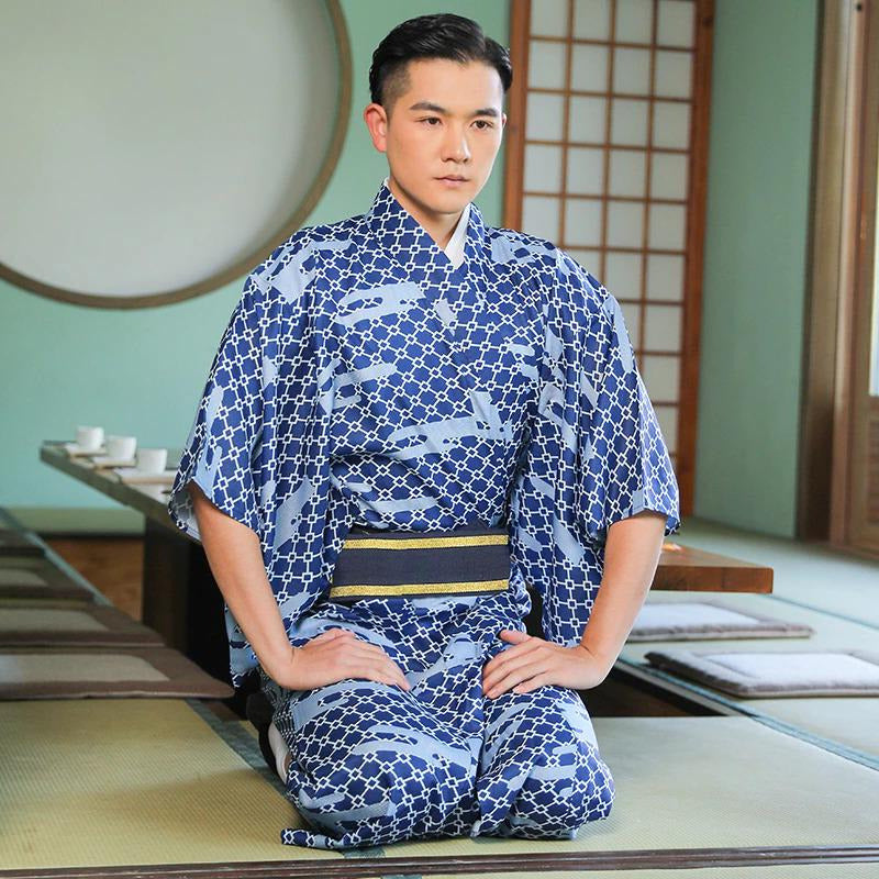 Kimono Tatewaku Pattern – Japanese Oni Masks