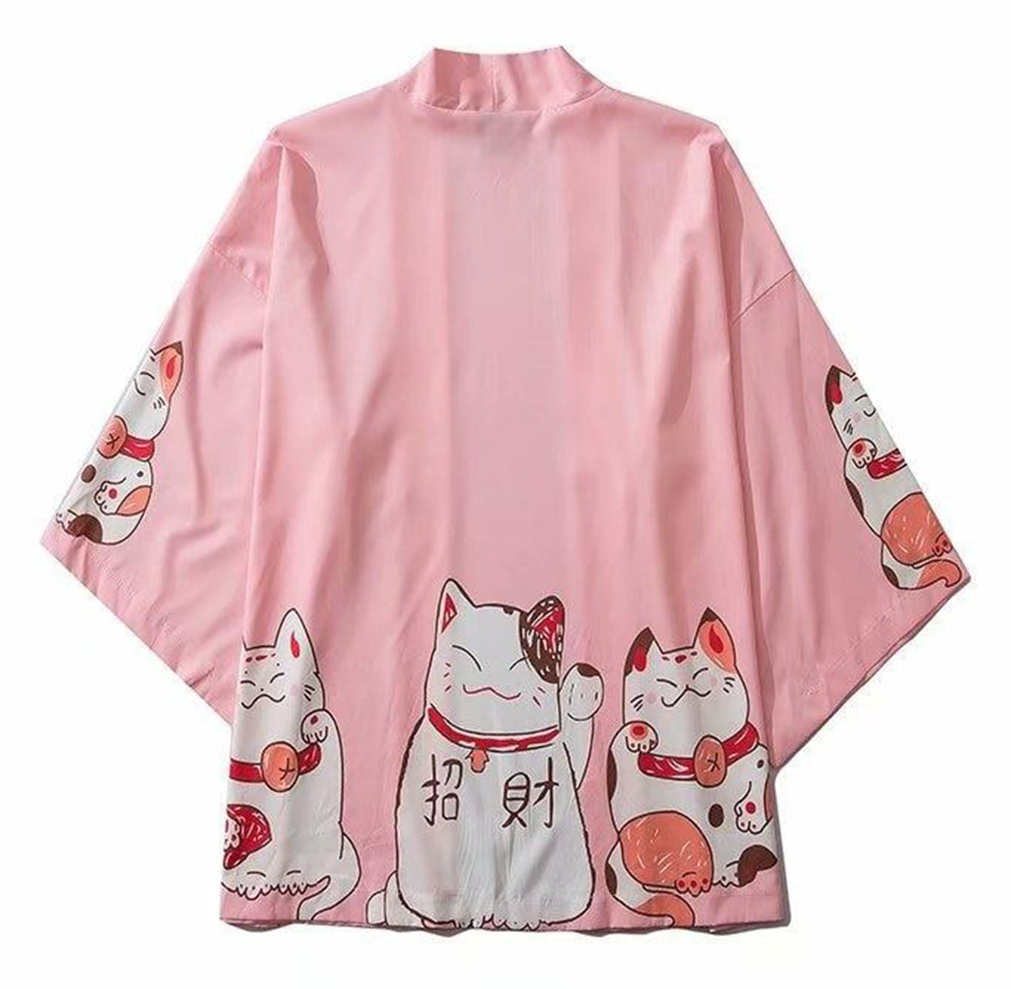 pink cat haori