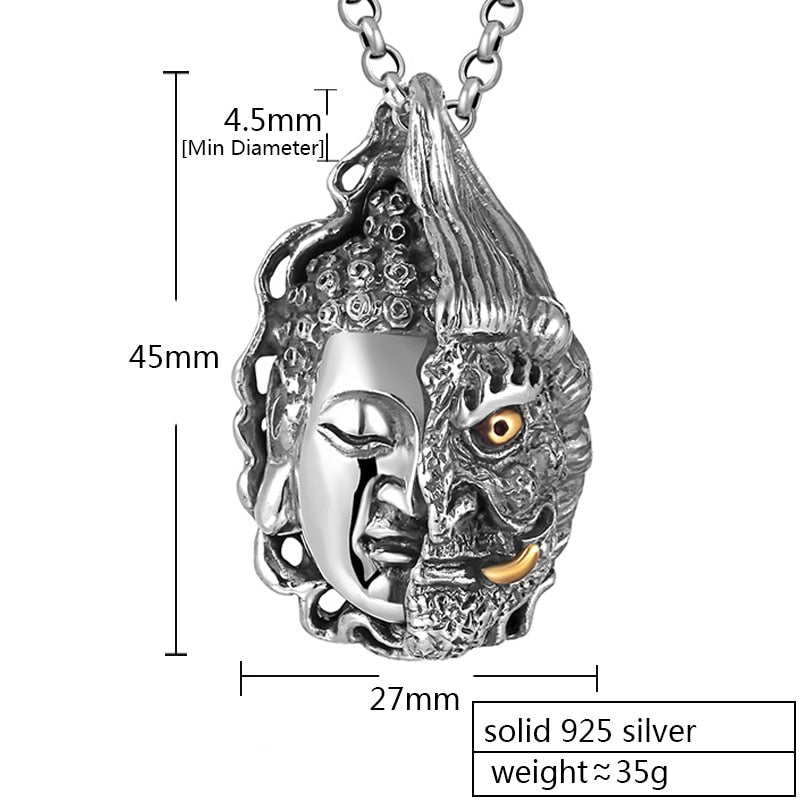 buddha pendant size