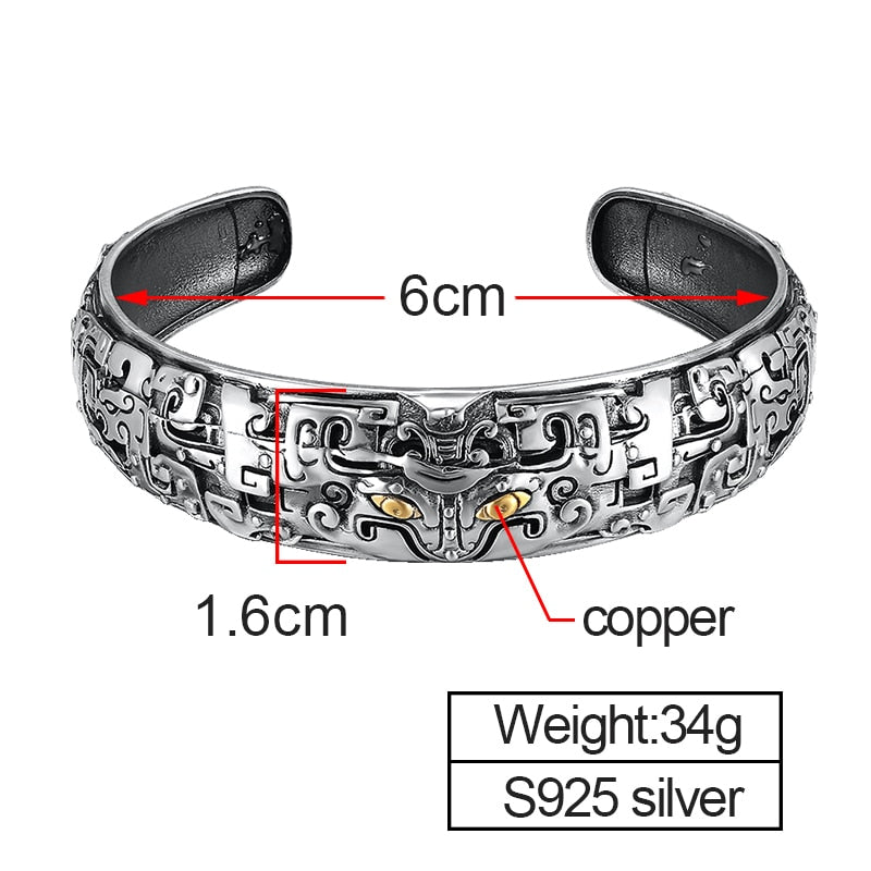 silver bangle size