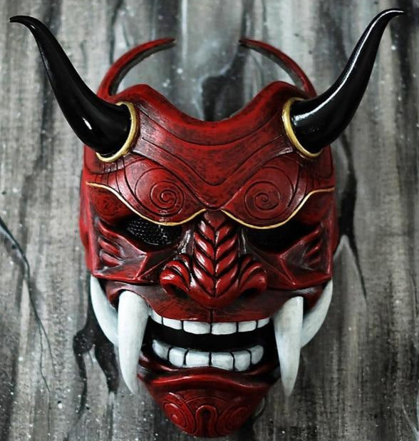 Traditional Japanese Oni Mask