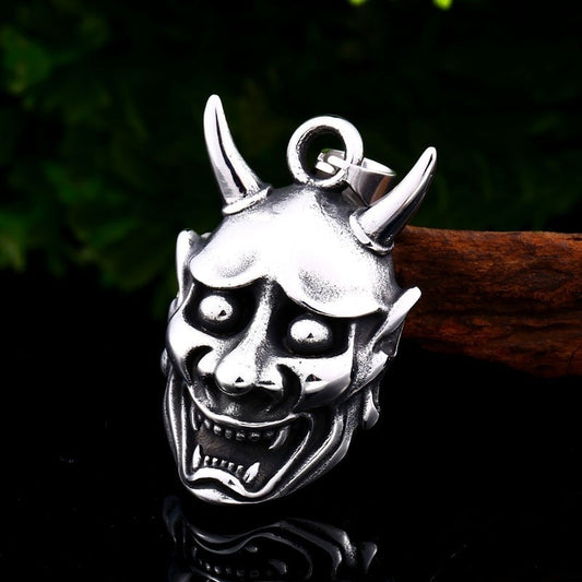 Oni Samurai Mask Pendant