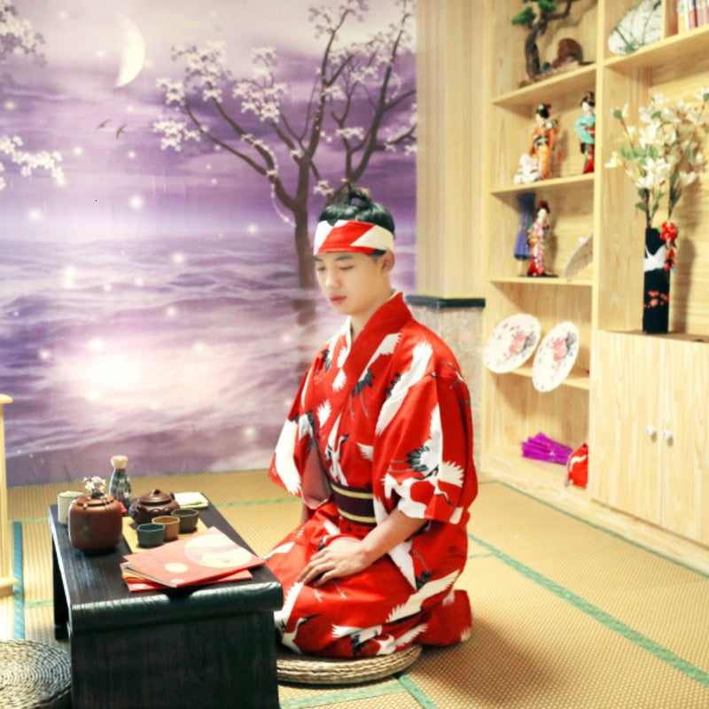 crane kimono