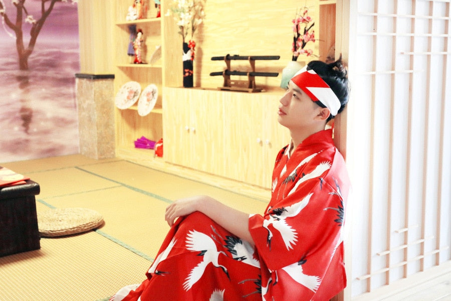 crane kimono