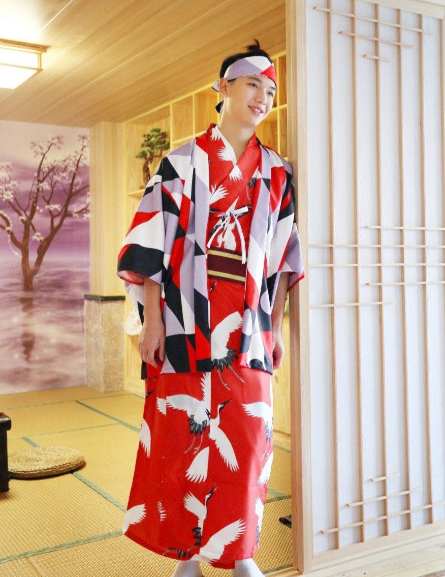 crane kimono
