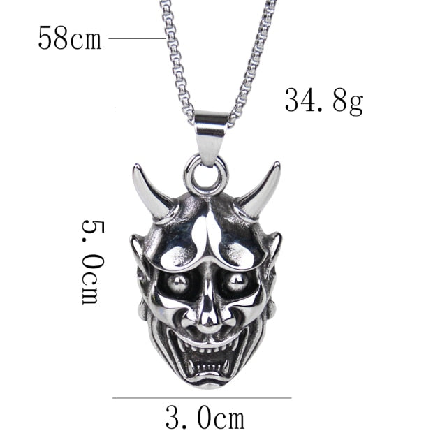 hannya necklace size