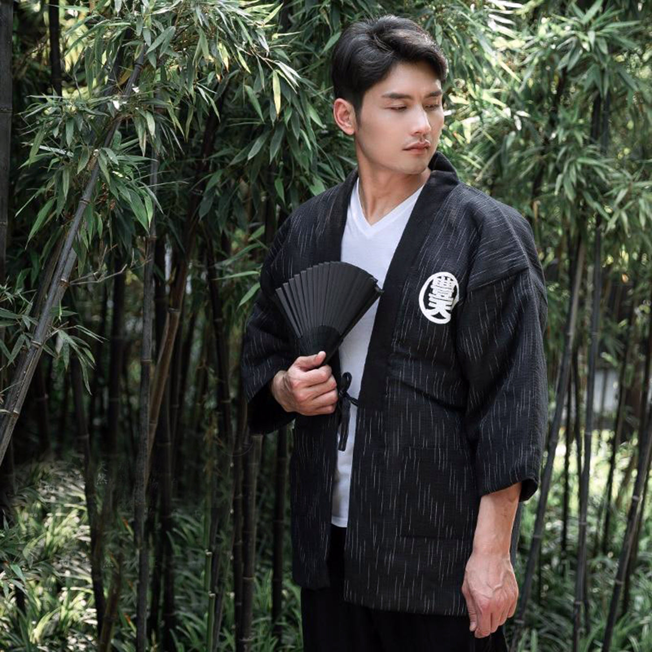 black kanji hanten