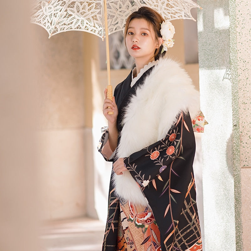 butterfly prints kimono