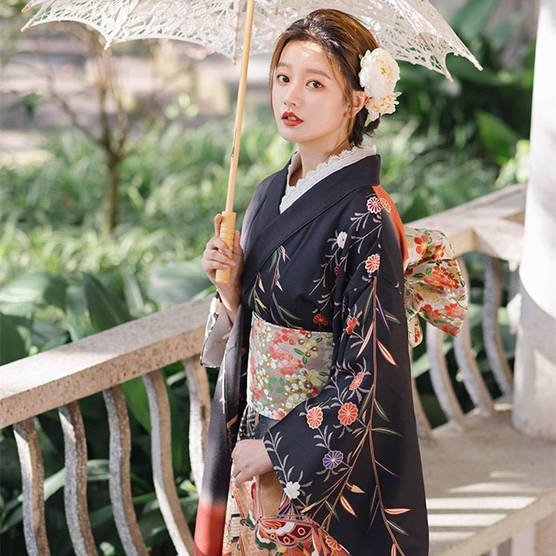 butterfly prints kimono