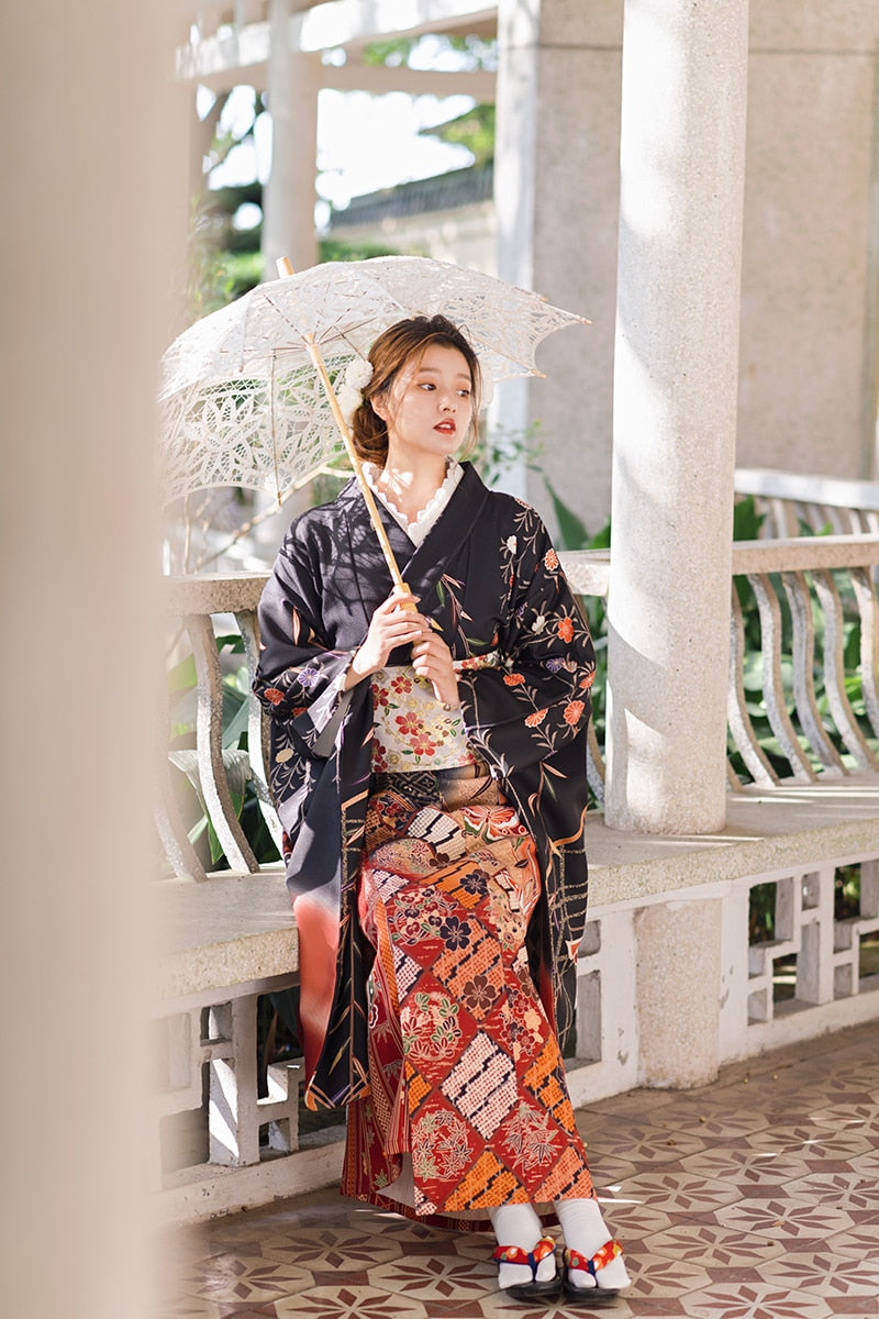 butterfly prints kimono