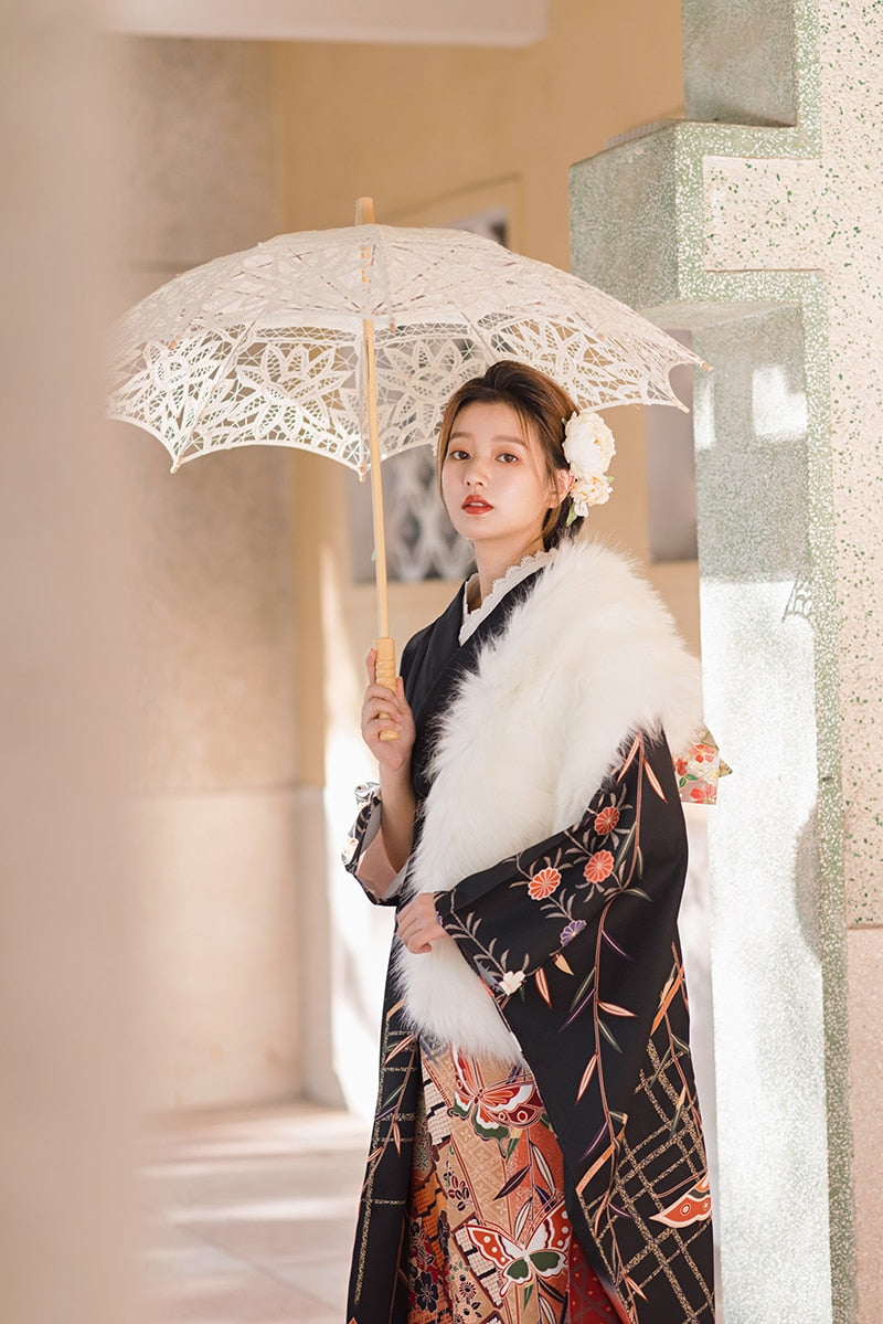 butterfly prints kimono