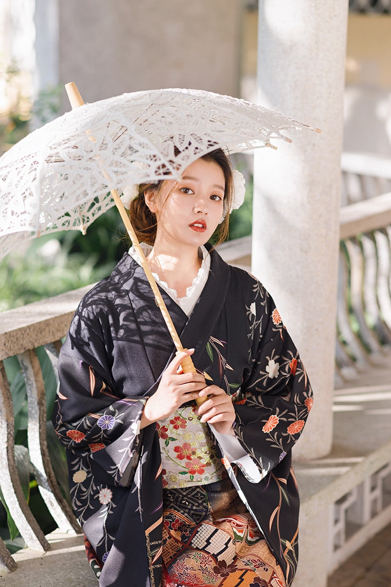 butterfly prints kimono