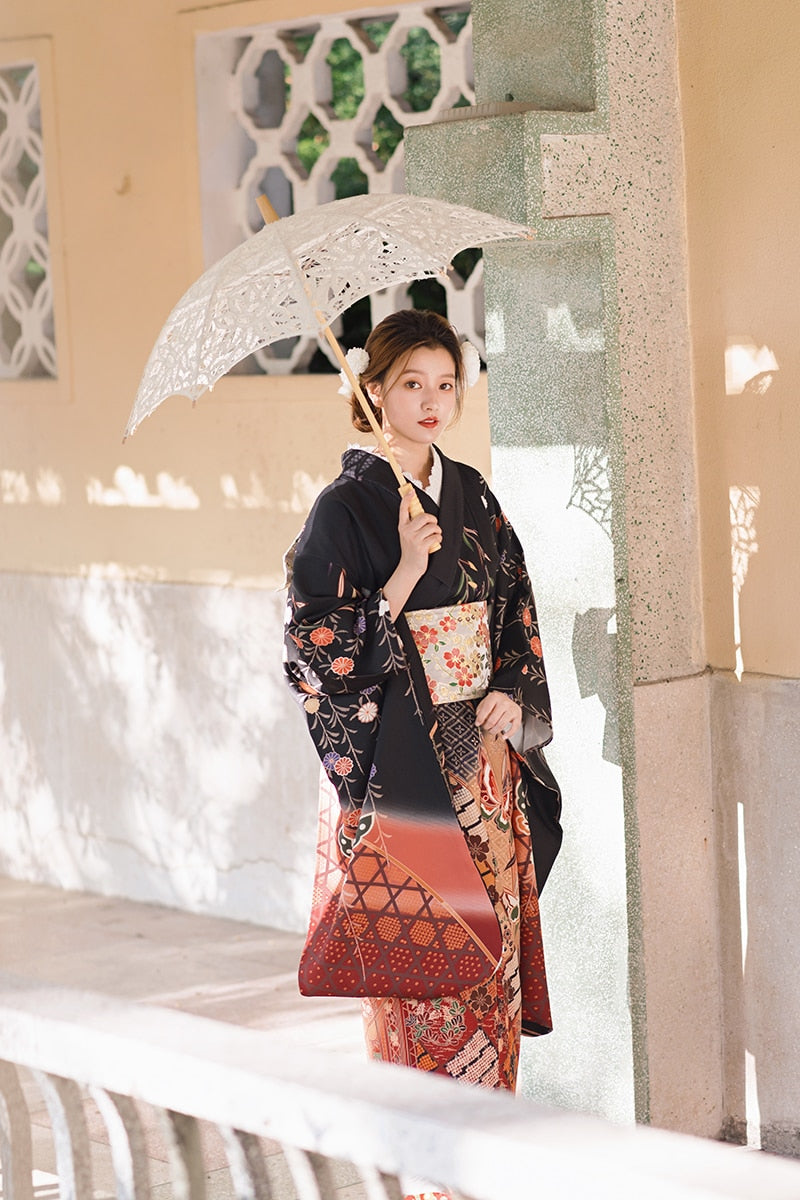 butterfly prints kimono