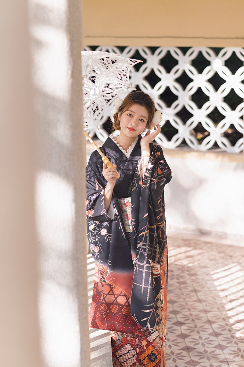 butterfly prints kimono