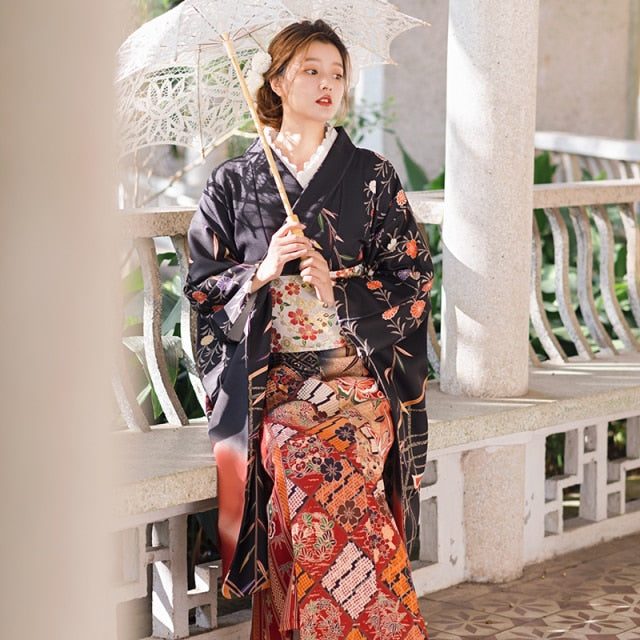 butterfly prints kimono