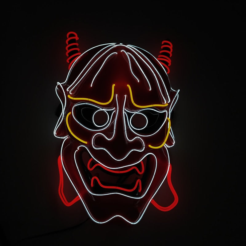 led hannya mask