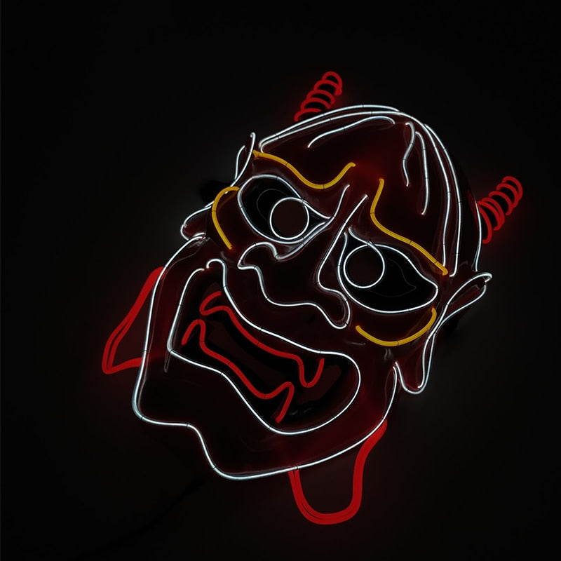 led hannya mask