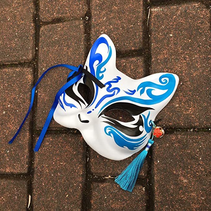 blue spirit kitsune mask