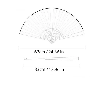 Bamboo Printed Japanese Hand Fans - product image 9