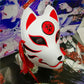 Red & Black Kitsune Japanese Mask