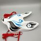 AMOSFUN Fox Mask Japanese Kabuki Masks