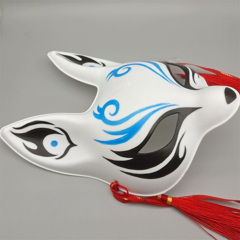 AMOSFUN Fox Mask Japanese Kabuki Masks