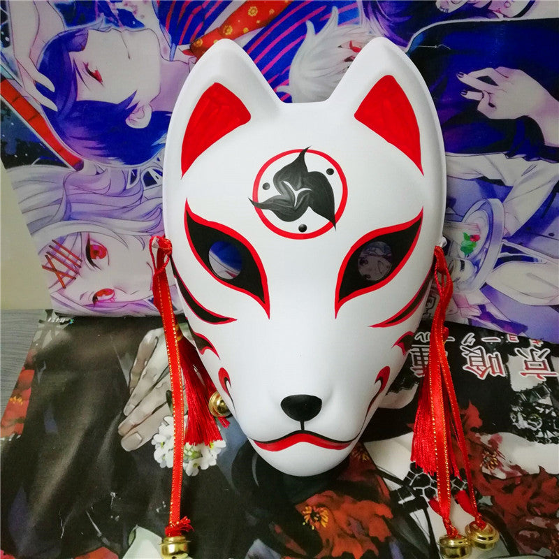 Blazing Fox of Shinto Kitsune Mask – Japanese Oni Masks
