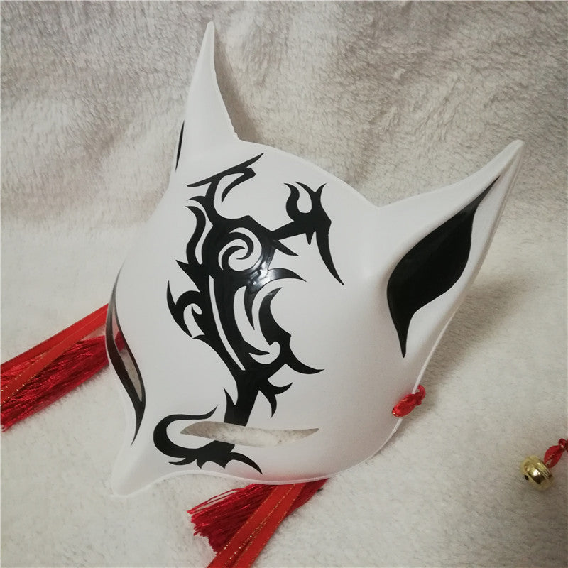 Blazing Kitsune Japanese Mask