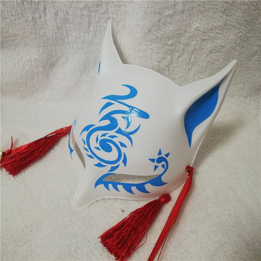 Crimson Spiritkeeper Kitsune Mask