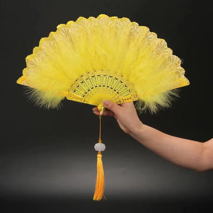 Japanese Folding Feather Hand Fan - product image 37
