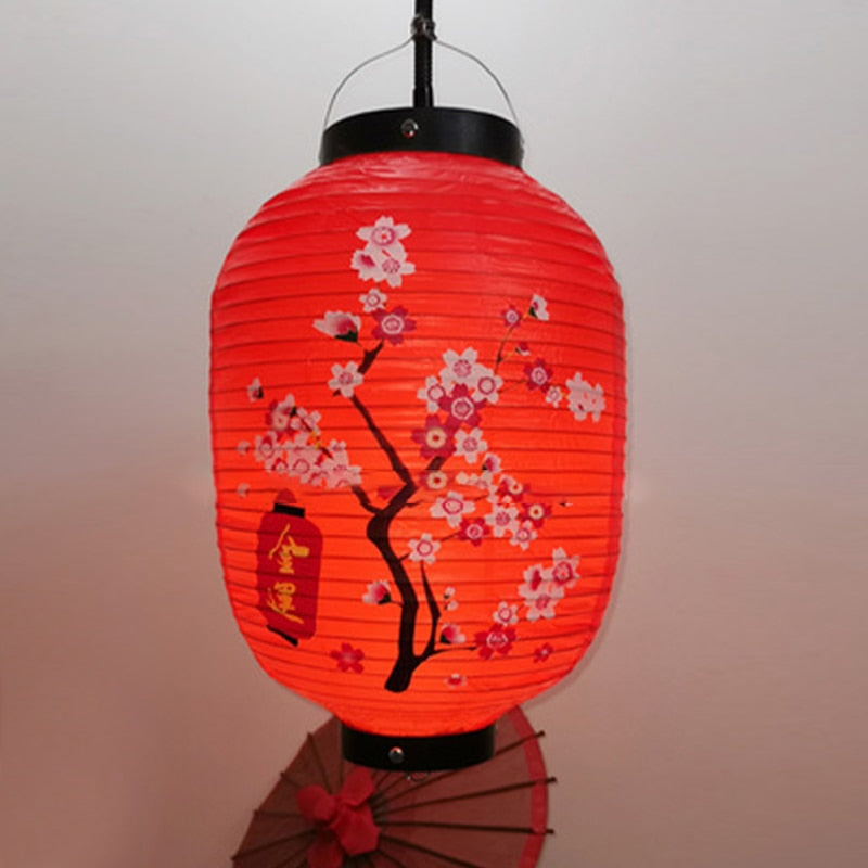 Japanese Red Décor Hanging Lantern