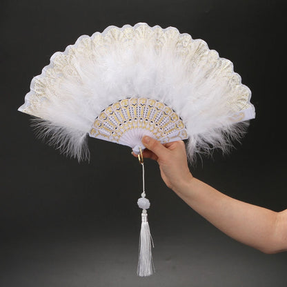 Japanese Folding Feather Hand Fan - product image 33