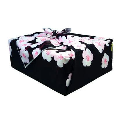 Japanese Flower Wrapping Black Cloth Furoshiki - product image 4