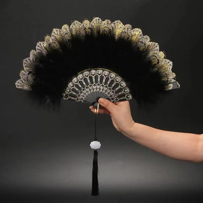 Japanese Folding Feather Hand Fan - product image 16