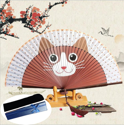 Cartoon Cat Japanese Hand fans - product image 2