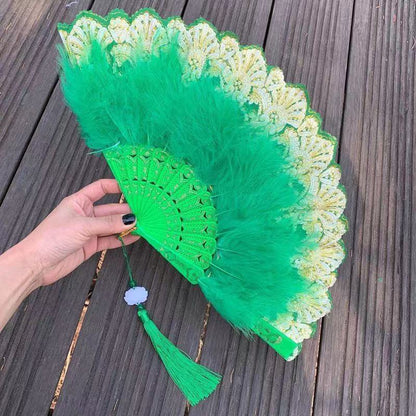 Japanese Folding Feather Hand Fan - product image 39