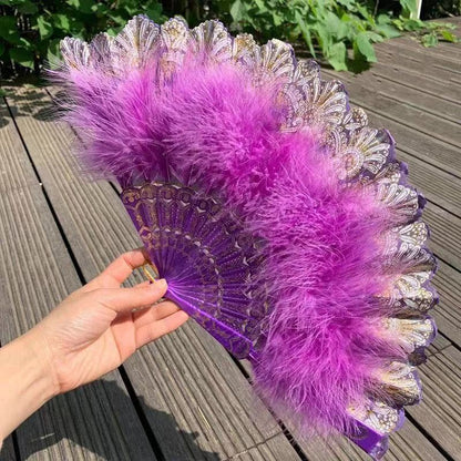 Japanese Folding Feather Hand Fan - product image 23