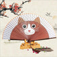 Cartoon Cat Japanese Hand fans