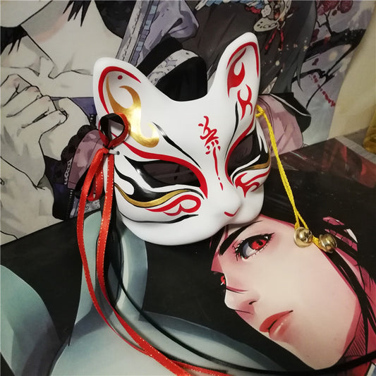 Halloween Cos Retro Style Kitsune Mask