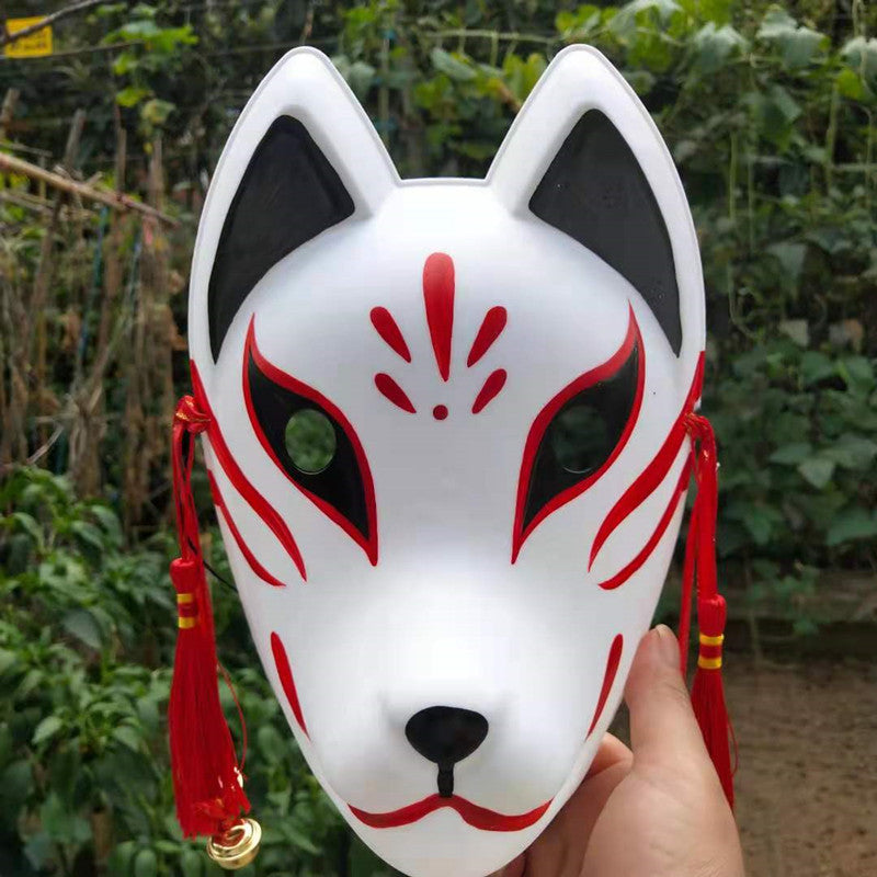 Fox Mask Types Hand Painted Kitsune Large Fox Mask – Japanese Oni Masks