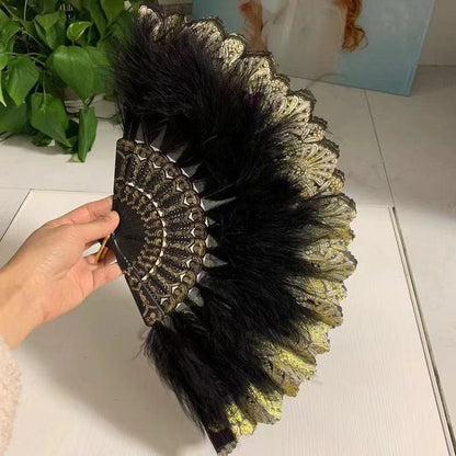Japanese Folding Feather Hand Fan - product image 20