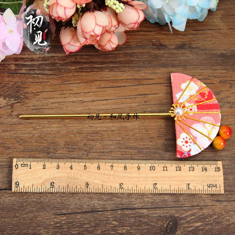 Cherry Blossom Kanzashi Hair Stick