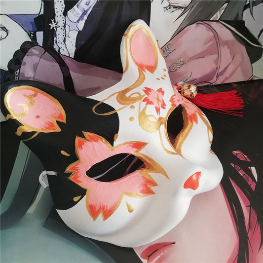 Japanese Hand Painted Kitsune Mask